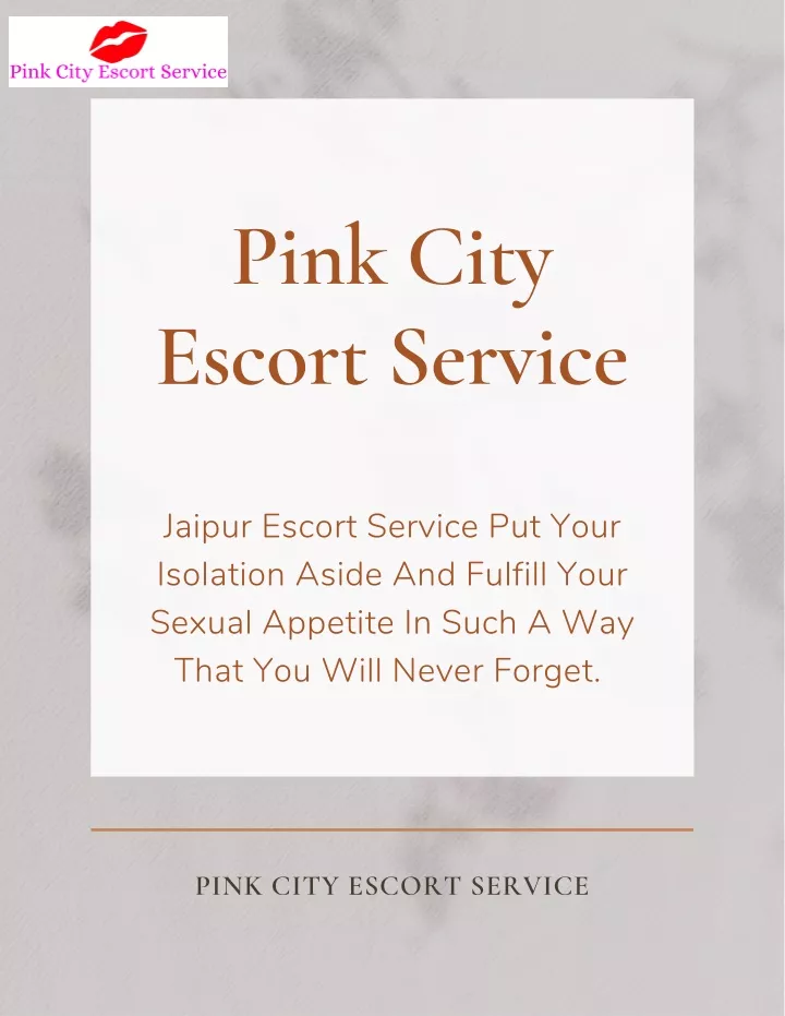 pink city escort service