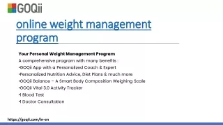 online weight management program