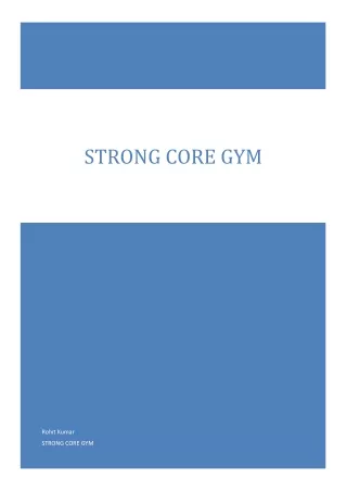 Strong Core Gym is best Gym in Hauz Khas.