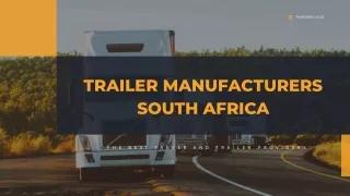 Trailer Manufacturers South Africa - Fuel Trailers