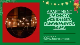 Creative apartment balcony christmas decorations ideas for holiday seasons