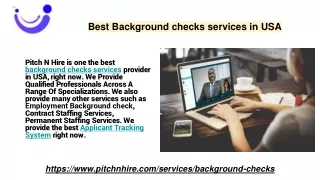 best background checks services in usa