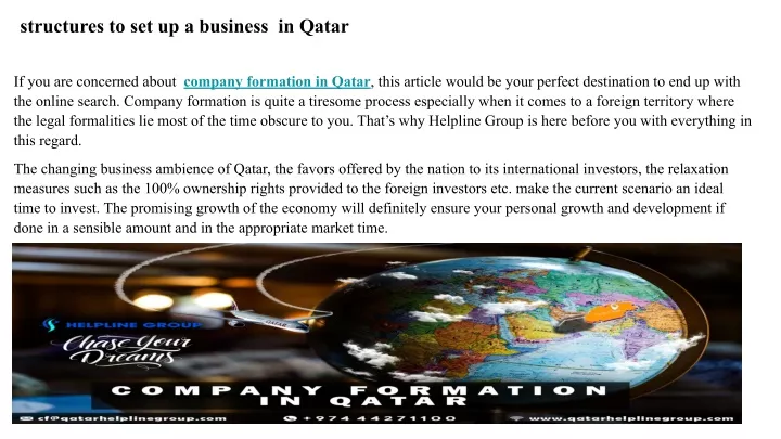 structures to set up a business in qatar