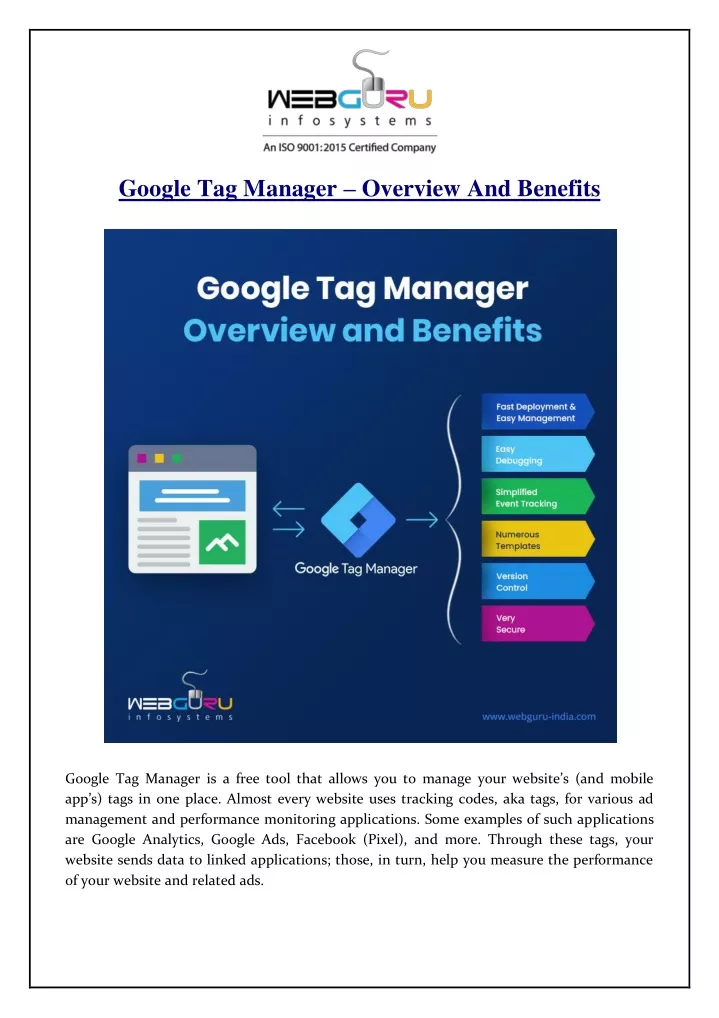 google tag manager overview and benefits
