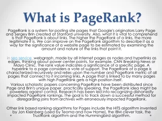 what is pagerank