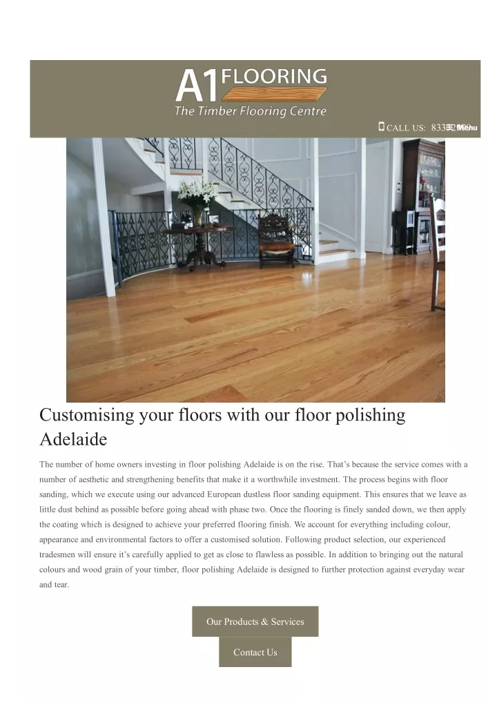 home floor polishing adelaide