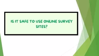 Is it safe to use Online Survey Sites