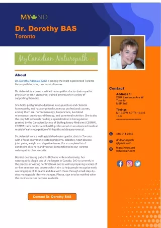 dr dorothy bas toronto