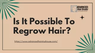 Is It Possible To Regrow Hair Ask An Expert
