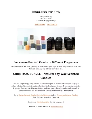 CHRISTMAS GIFTS Natural Soy Wax Scented Candles