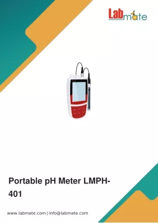 portable ph meter lmph 401