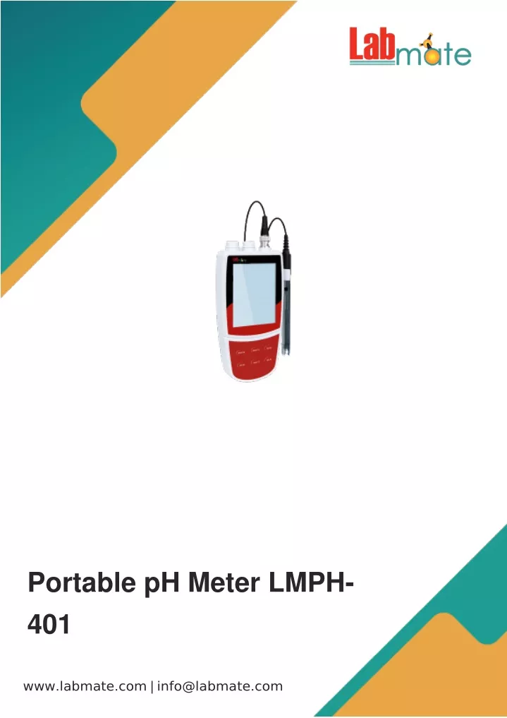 portable ph meter lmph 401