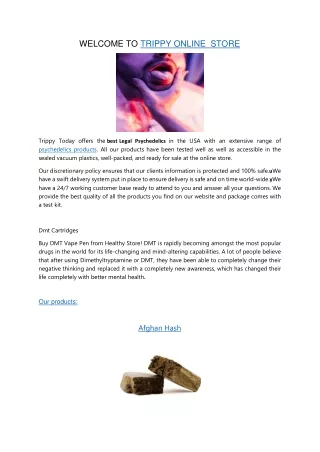 WELCOME TO TRIPPY ONLINE  STORE
