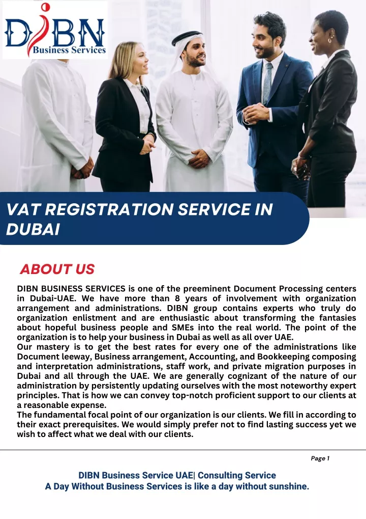 vat registration service in dubai
