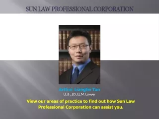 Arthur L. Tan - Canadian Law, @Arthur Liangfei Tan