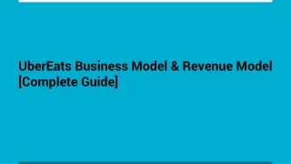 UberEats Business Model & Revenue Model [Complete Guide]