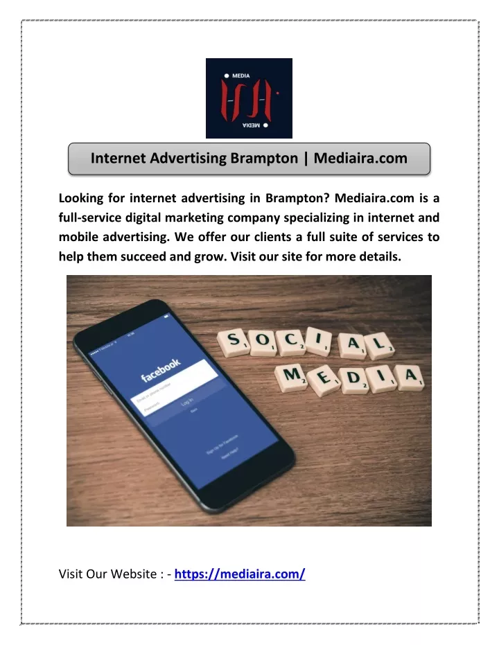 internet advertising brampton mediaira com