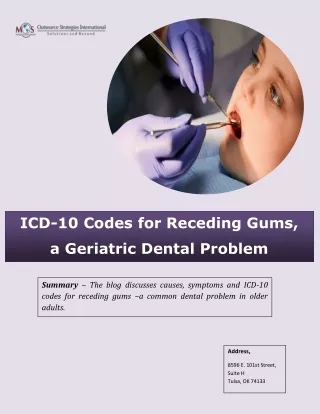 icd 10 codes for receding gums