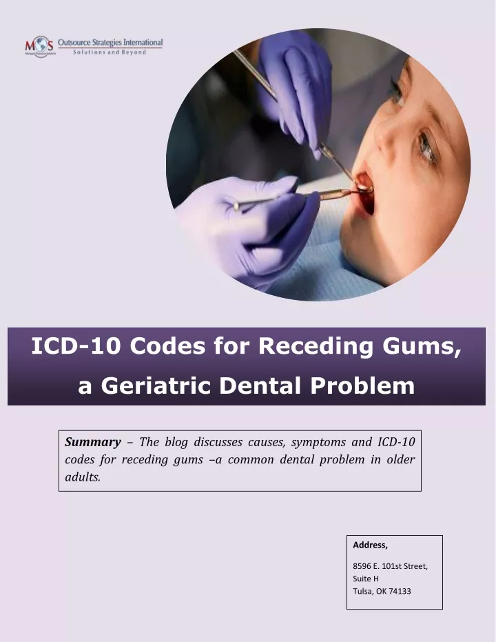 icd 10 codes for receding gums