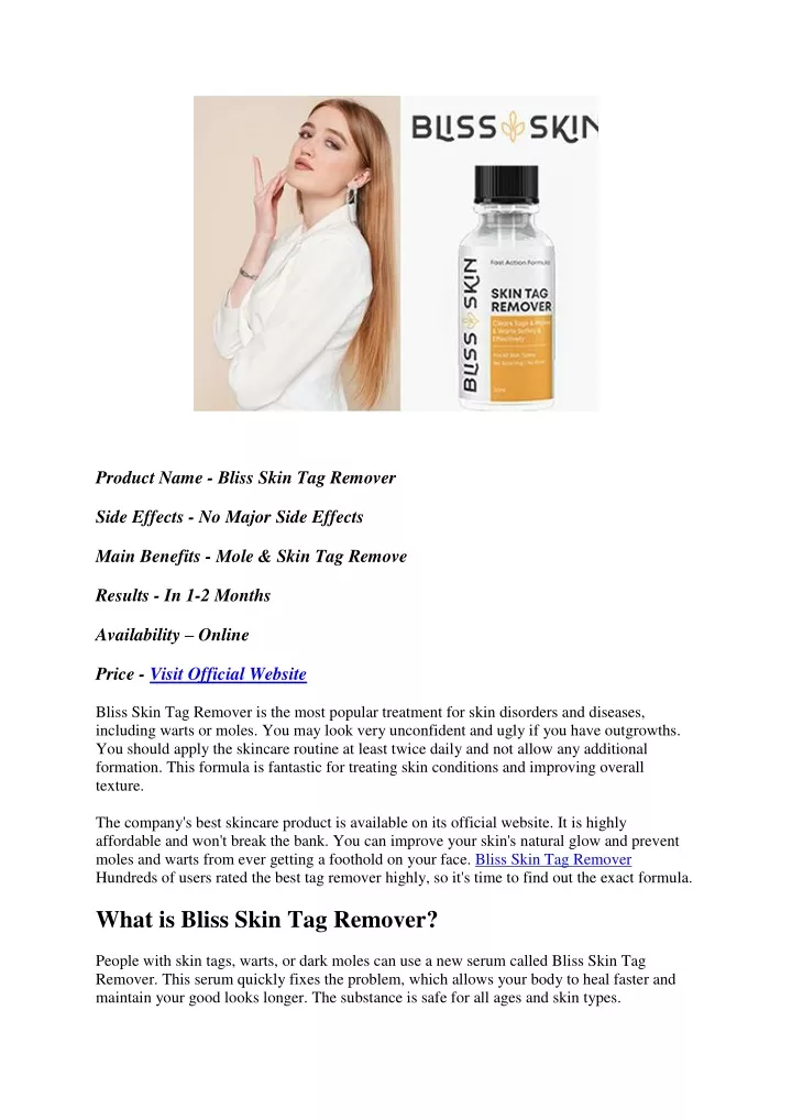 product name bliss skin tag remover
