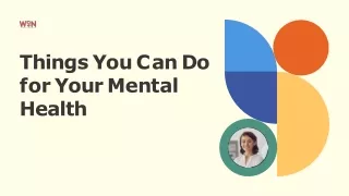 Things How To Improve Your Mental Health