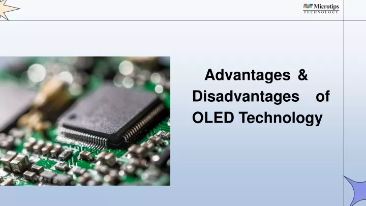 advantages disadvantages of oled technology
