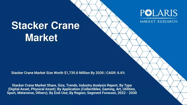 stacker crane market size worth 1 735 6 million by 2030 cagr 6 6