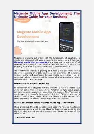 magento is available out of box with
