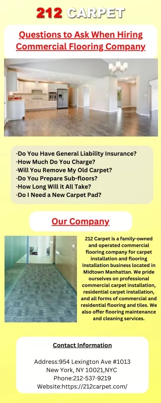 questions to ask when hiring commercial flooring