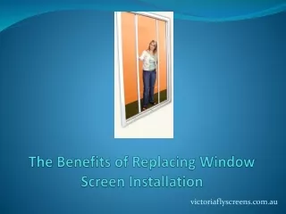The Benefits of Replacing Window Screen Installation