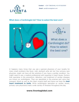 What does a Cardiologist do_ How to select the best one_
