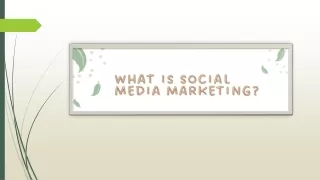 What is Social Media Marketing