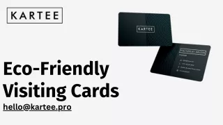 Eco-Friendly Visiting Cards