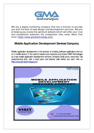 Mobile Application Development Services Company