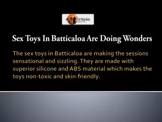 Sex Toys In Batticaloa Are Doing Wonders