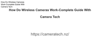 How Do Wireless Cameras Work-Complete Guide With Camera Tech