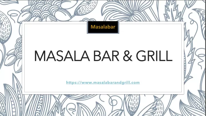 masala bar grill