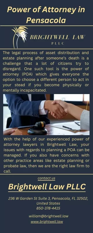 Power of Attorney in Pensacola, Florida