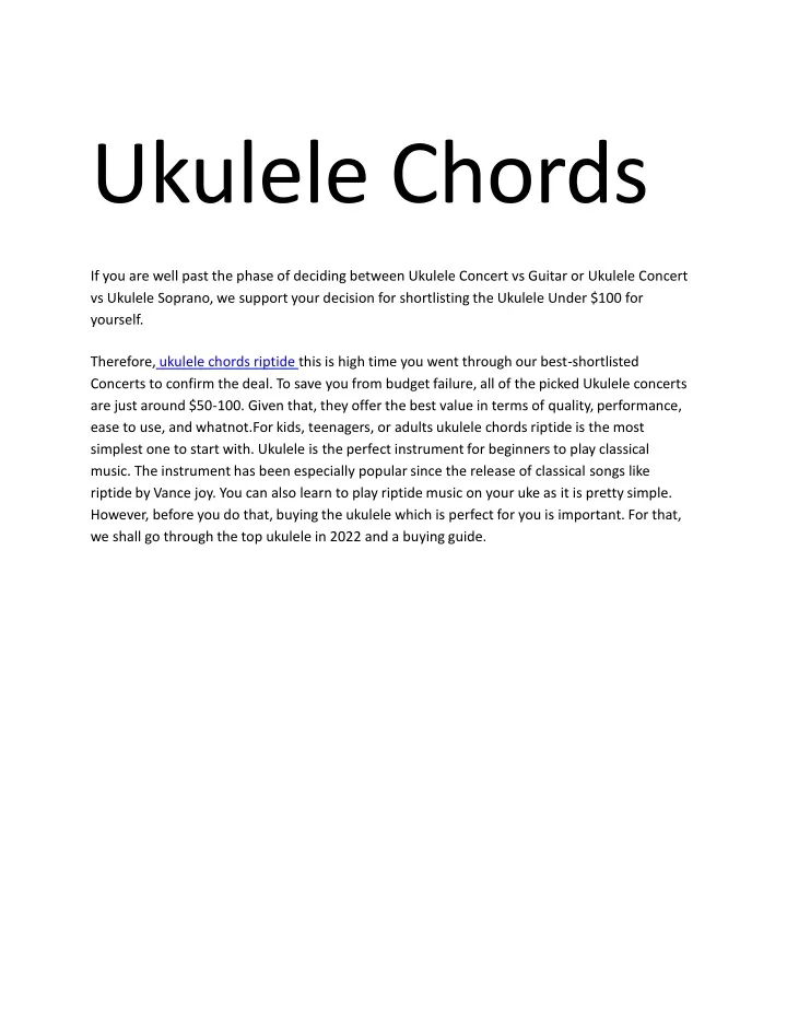 ukulele chords if you are well past the phase