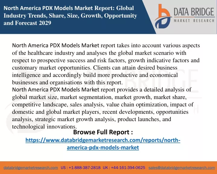 north america pdx models market report global
