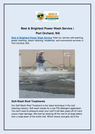best brightest power wash service