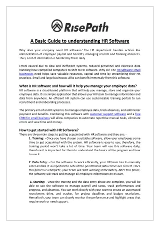 a basic guide to understanding hr software