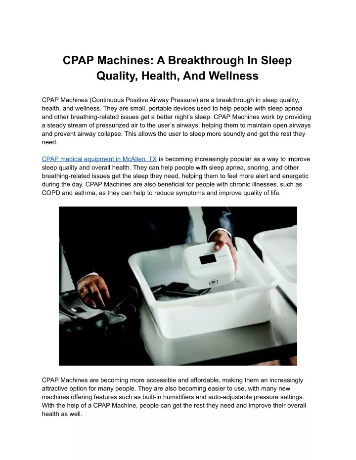 cpap machines a breakthrough in sleep quality