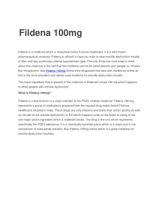 Fildena-100mg
