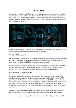 pgp encryption