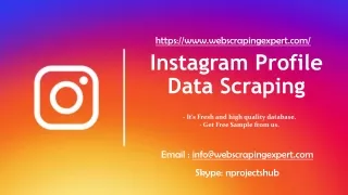instagram profile data scraping