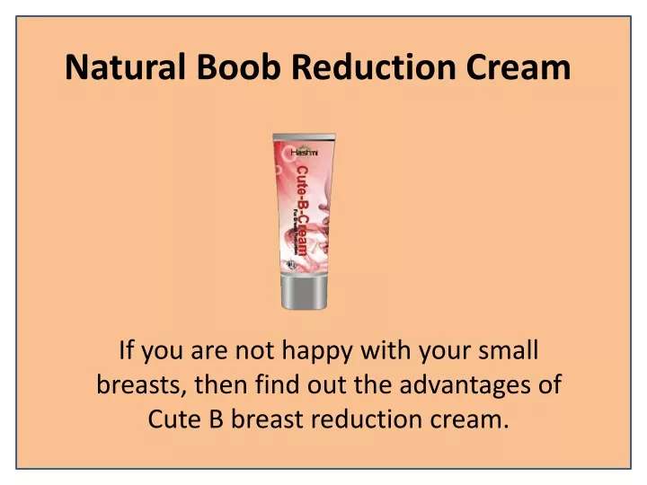 natural boob reduction cream