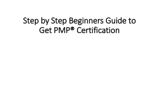 Step by Step Beginners Guide to Get PMP
