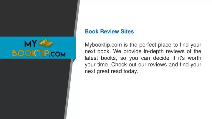 book review sites mybooktip com is the perfect