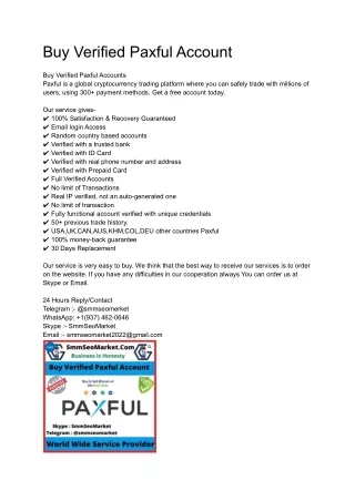 Buy Verified Paxful Account